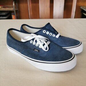 Vans authentic deboss otw - navy blue leather - Size 7 mens